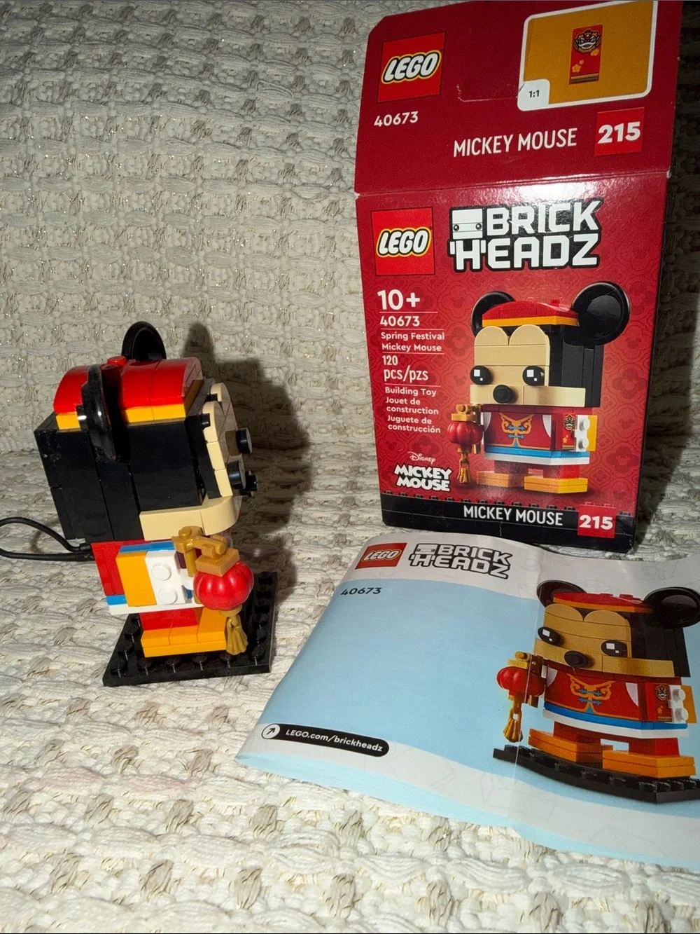 LEGO Disney Spring Festival Mickey Mouse 40673 BrickHeadz RETIRED Complete Set